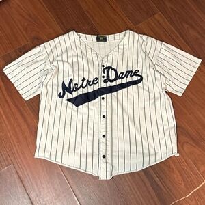 Vintage The Notre Dame The Hammes Pin Stripe Jersey Size Mens Large